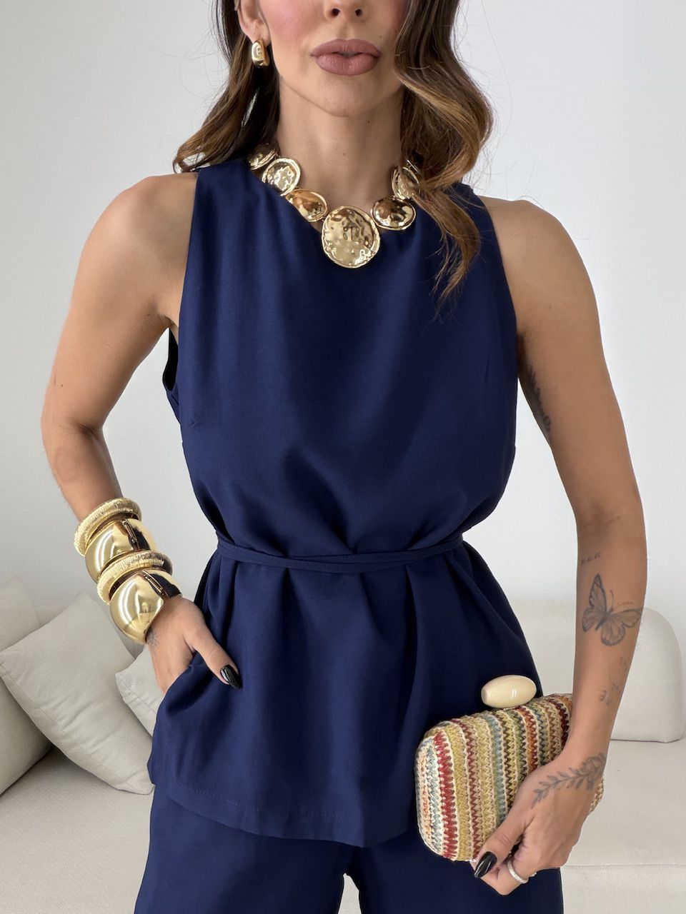 CONJUNTO MARIA PAULA CALÇA MARINHO