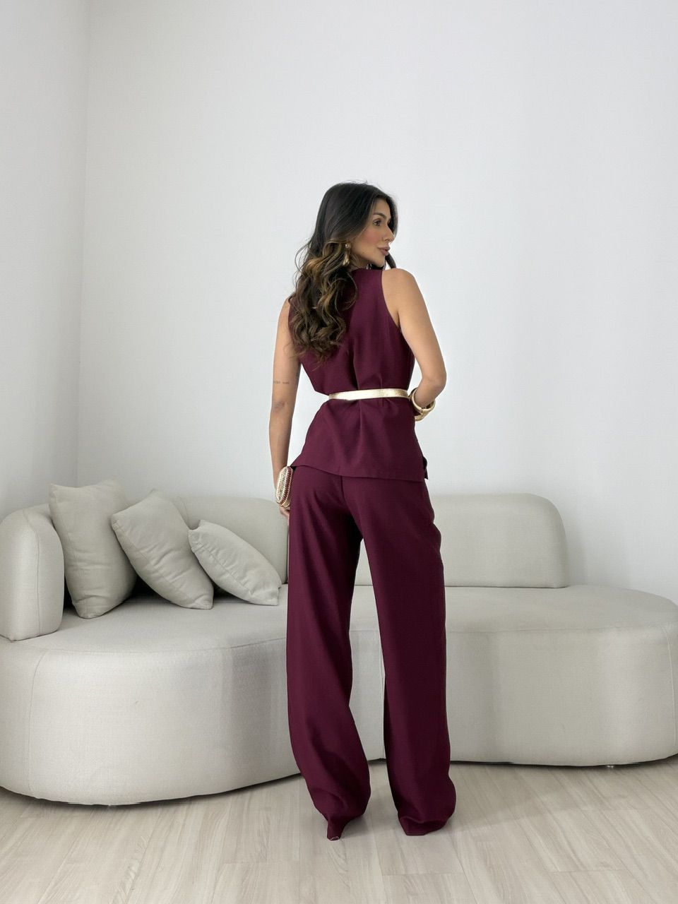 CONJUNTO MARIA PAULA CALÇA VINHO