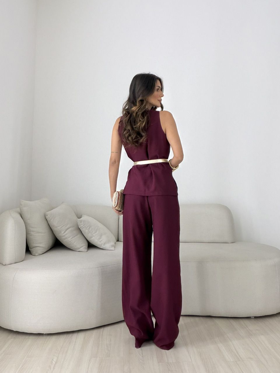 CONJUNTO MARIA PAULA CALÇA VINHO