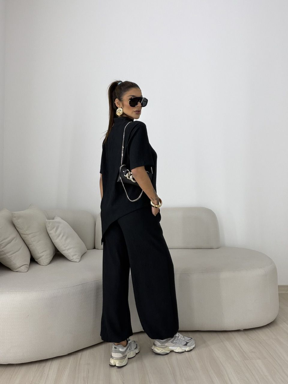 CONJUNTO ZOE ASSIMÉTRICO PRETO