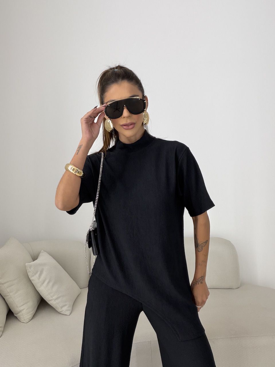 CONJUNTO ZOE ASSIMÉTRICO PRETO