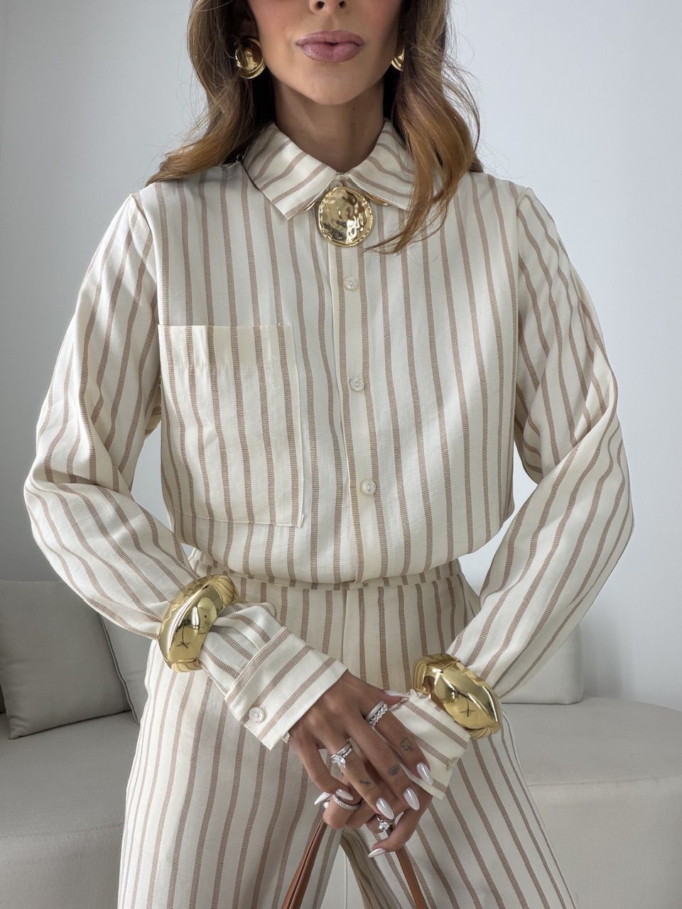 CONJUNTO ALANA LISTRAS AREIA