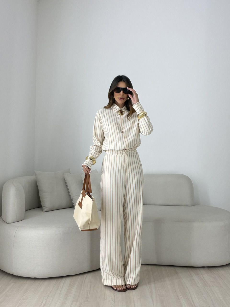CONJUNTO ALANA LISTRAS AREIA