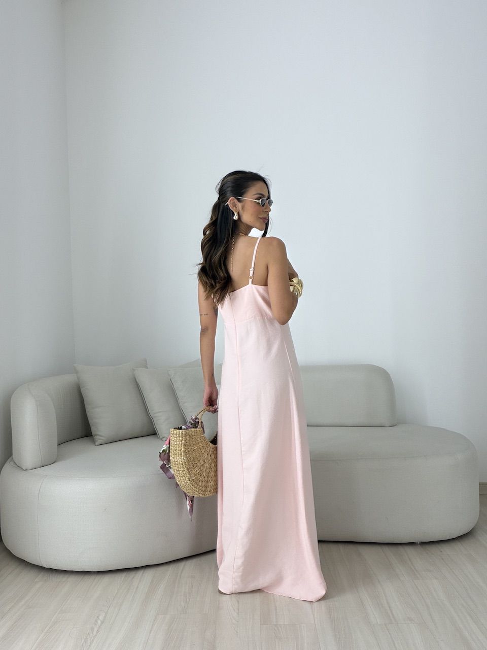 VESTIDO MARIA ALICE FENDA ROSA