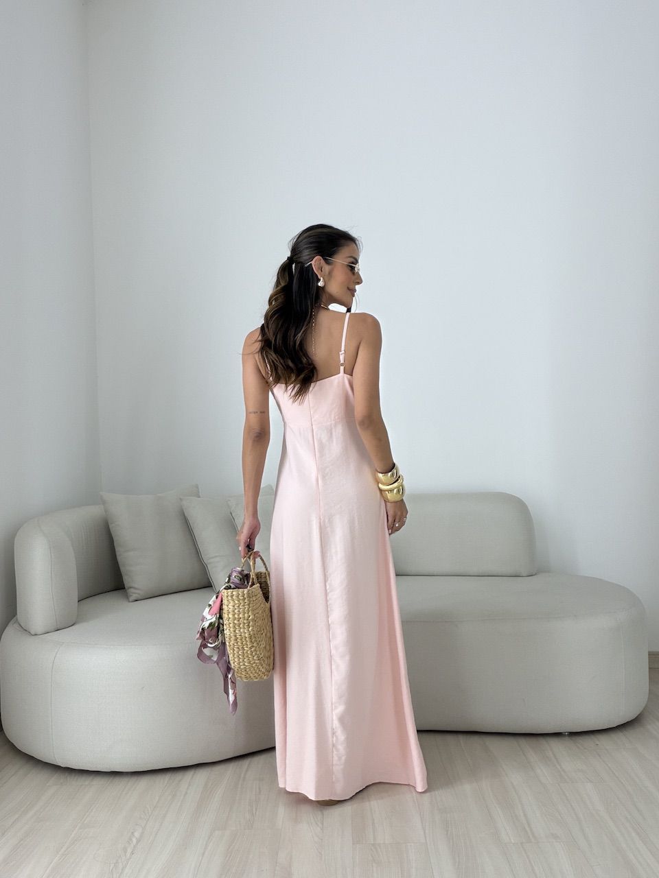 VESTIDO MARIA ALICE FENDA ROSA