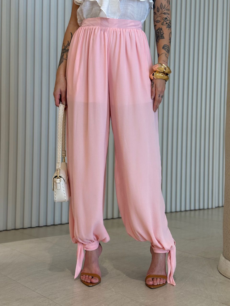 CALÇA JASMINE ALADIM ROSA