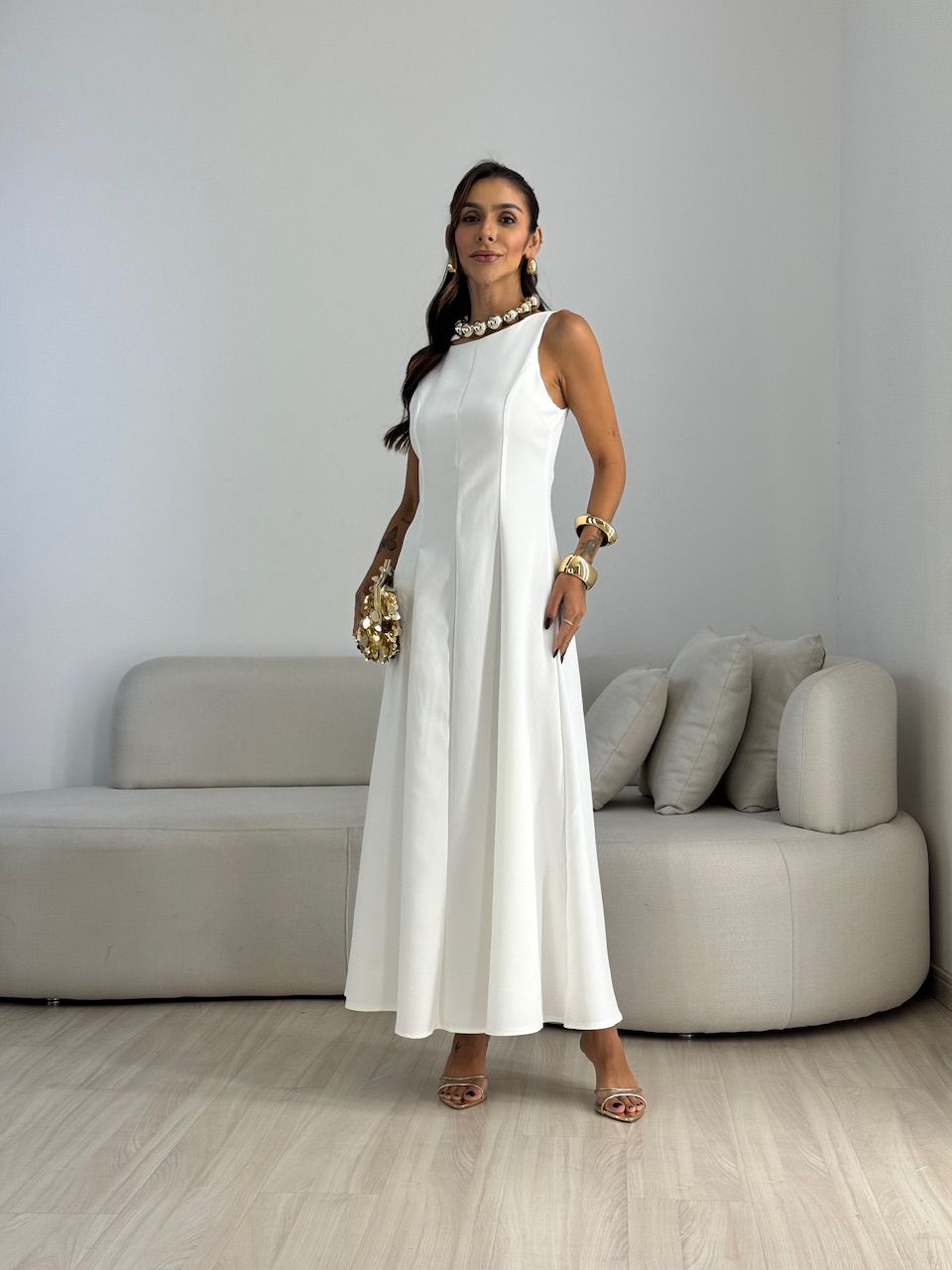 VESTIDO BEATRIZ LONGO OFF