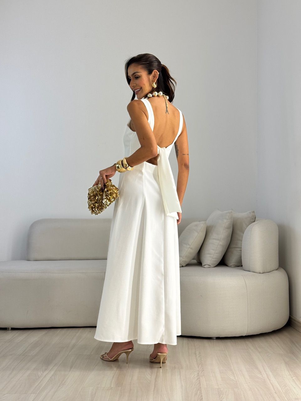 VESTIDO BEATRIZ LONGO OFF