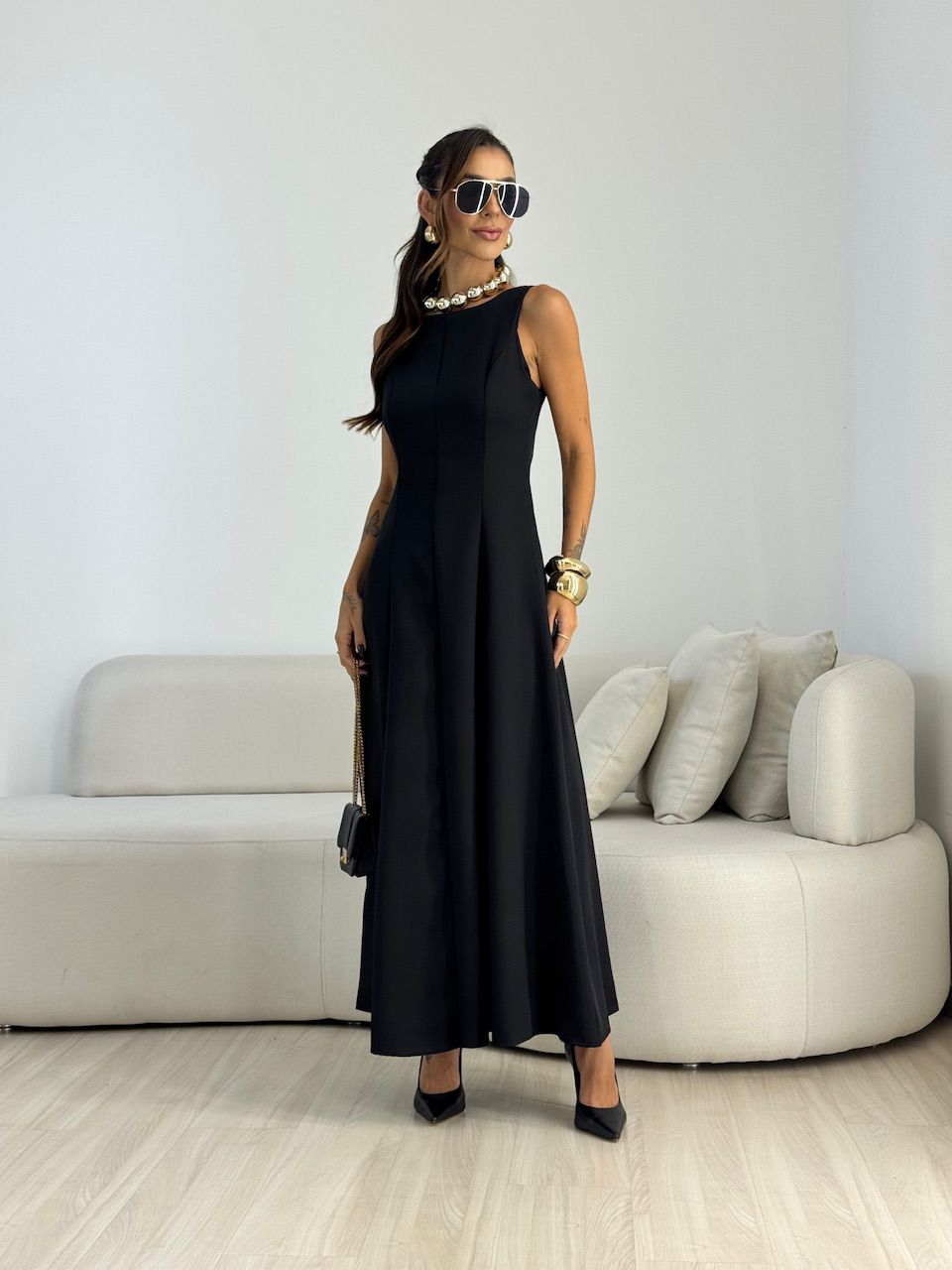 VESTIDO BEATRIZ LONGO PRETO