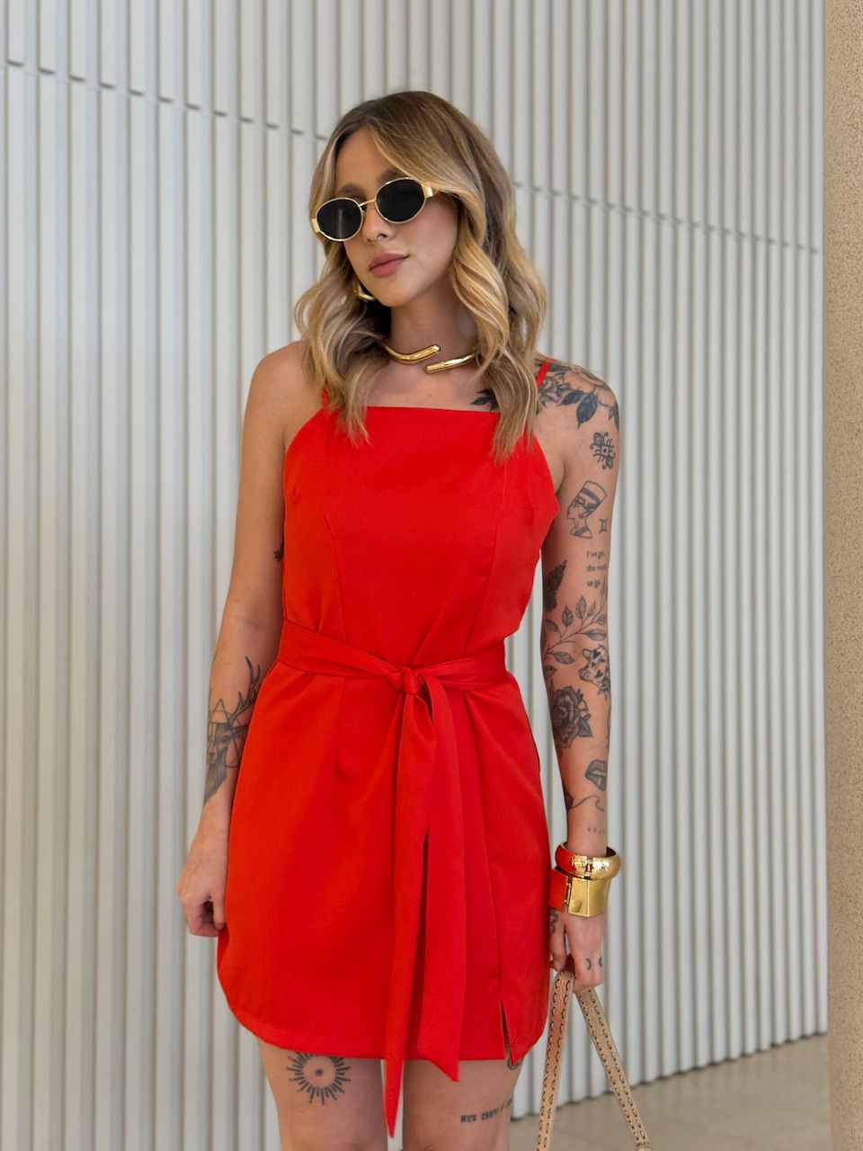 VESTIDO PIETRA CURTO VERMELHO