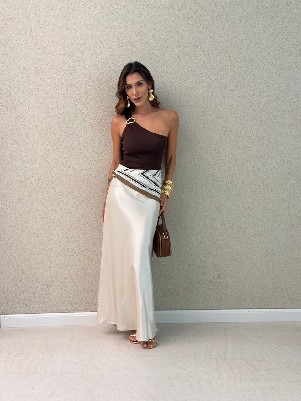 BLUSA HELOISA NULA MANGA CAFÉ