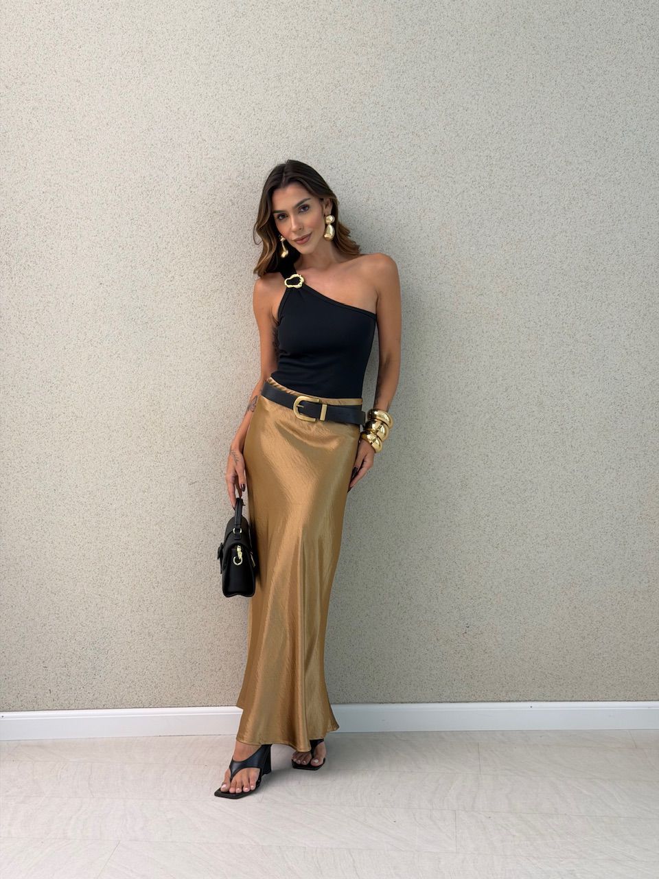 BLUSA HELOISA NULA MANGA PRETA