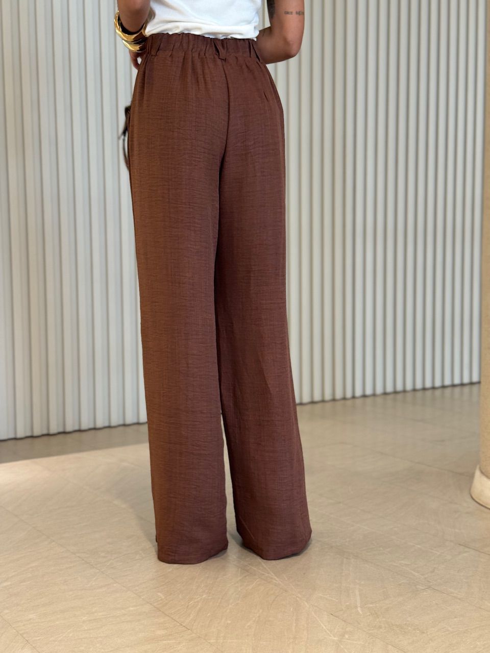 CALÇA HELENA PANTALONA MARROM