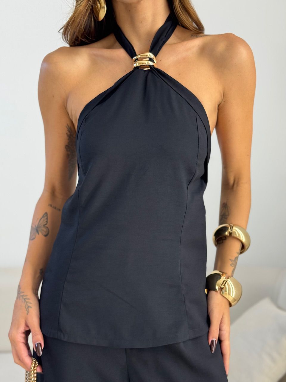 CONJUNTO GISELE FRENTE ÚNICA PRETO