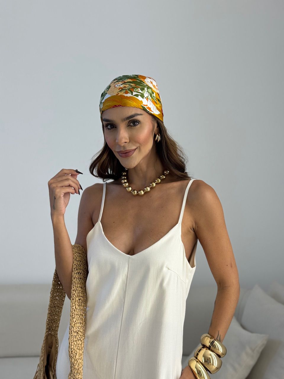 MACACÃO ANITA ALÇA MARFIM