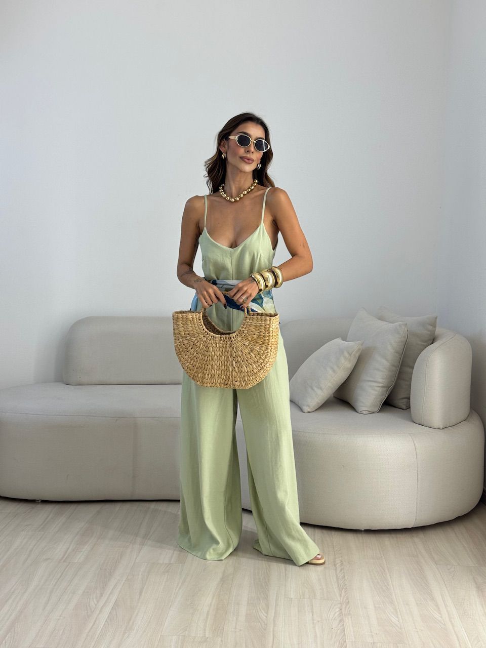 MACACÃO ANITA ALÇA VERDE