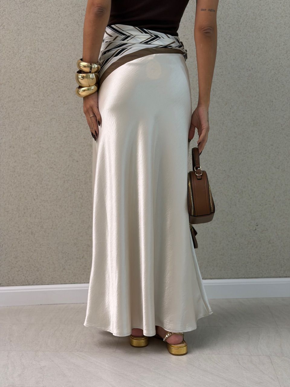 SAIA LORENA ACETINADA PÉROLA