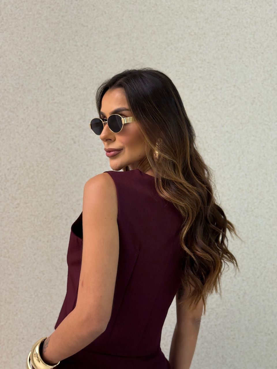 CONJUNTO ANA BEATRIZ COLETE VINHO