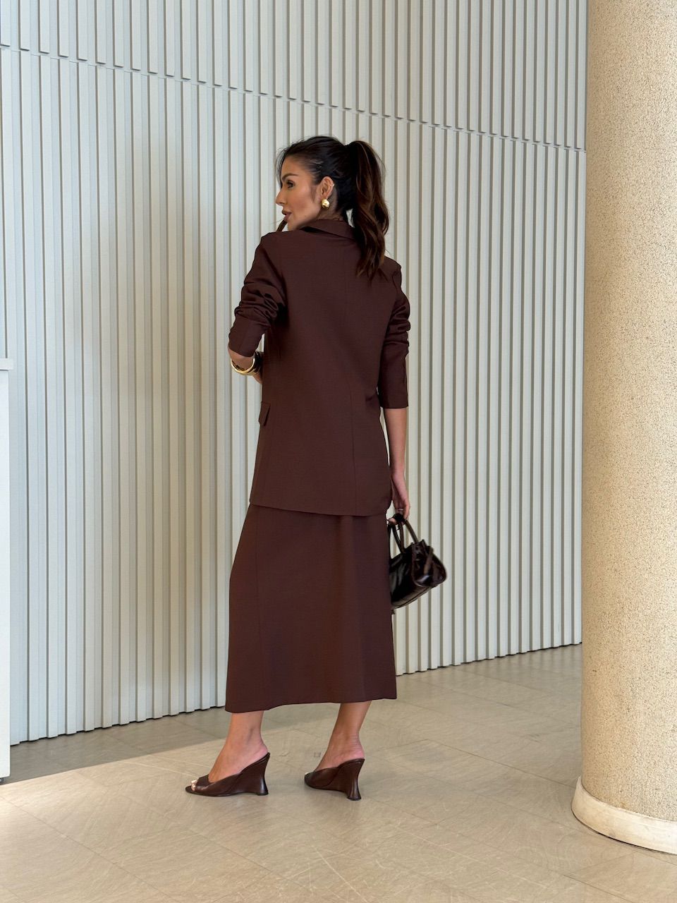 CONJUNTO RITA BLAZER CAFÉ