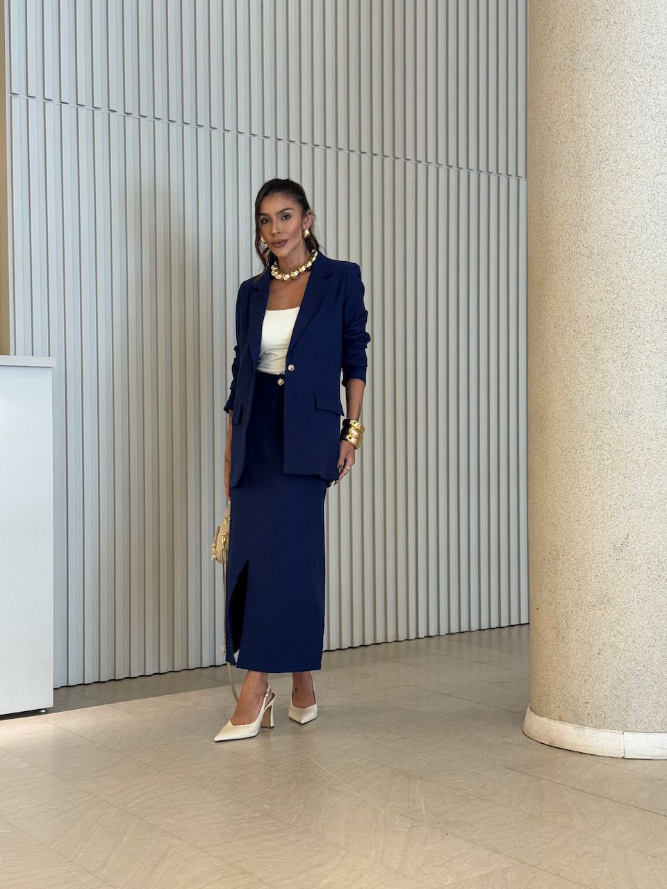 CONJUNTO RITA BLAZER MARINHO