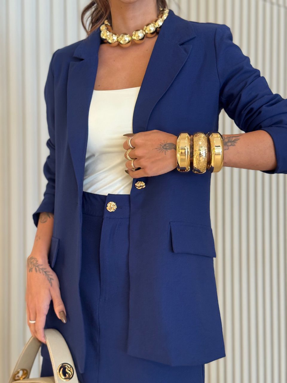 CONJUNTO RITA BLAZER MARINHO