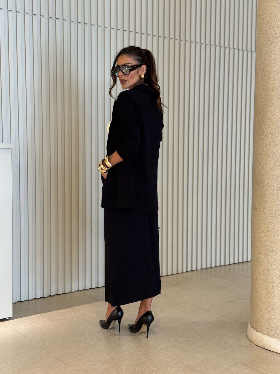 CONJUNTO RITA BLAZER PRETO