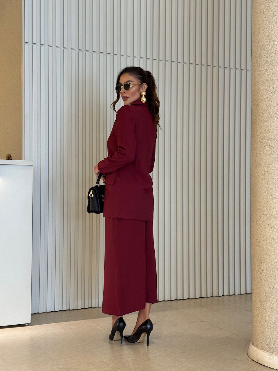 CONJUNTO RITA BLAZER VINHO