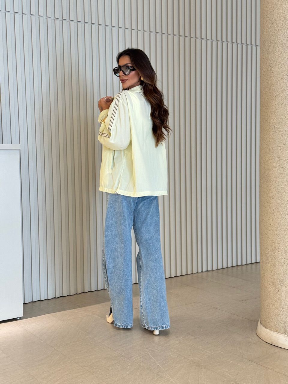 CORTA-VENTO LÍVIA LISTRAS MENTA