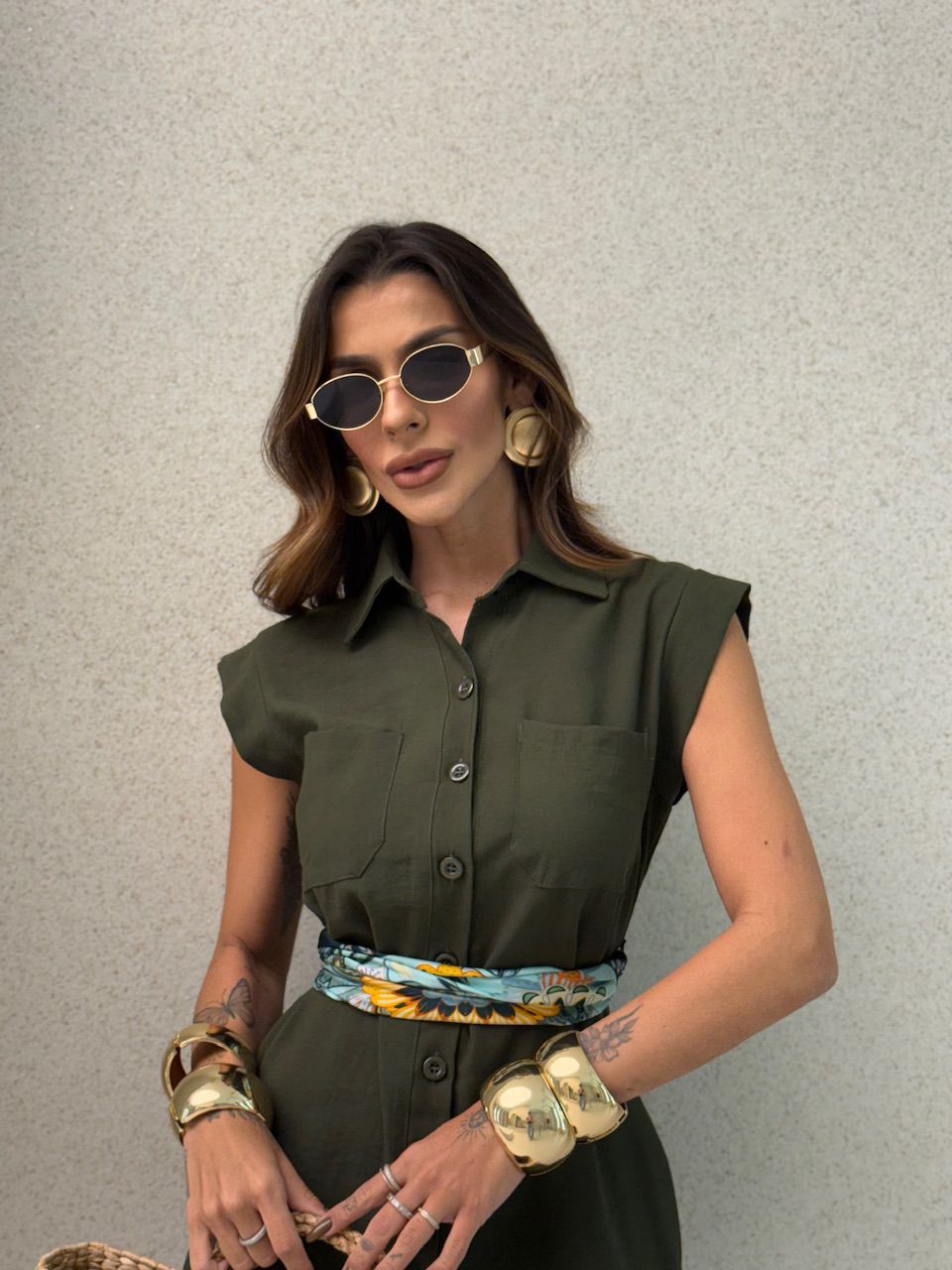 MACAQUINHO FERNANDA BOTÕES VERDE