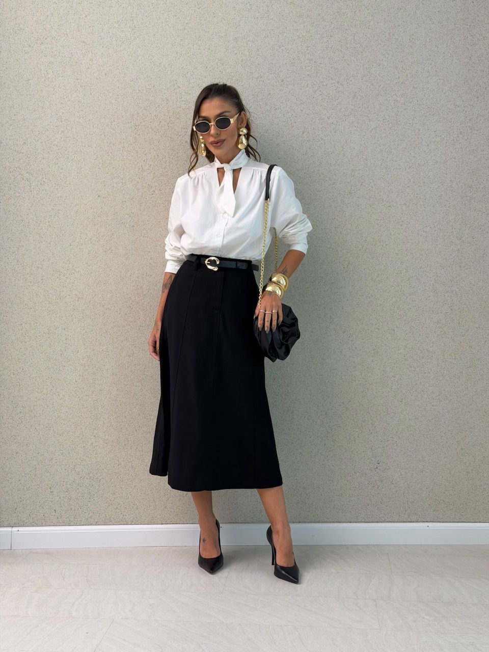 SAIA CINTIA LONGUETE PRETA