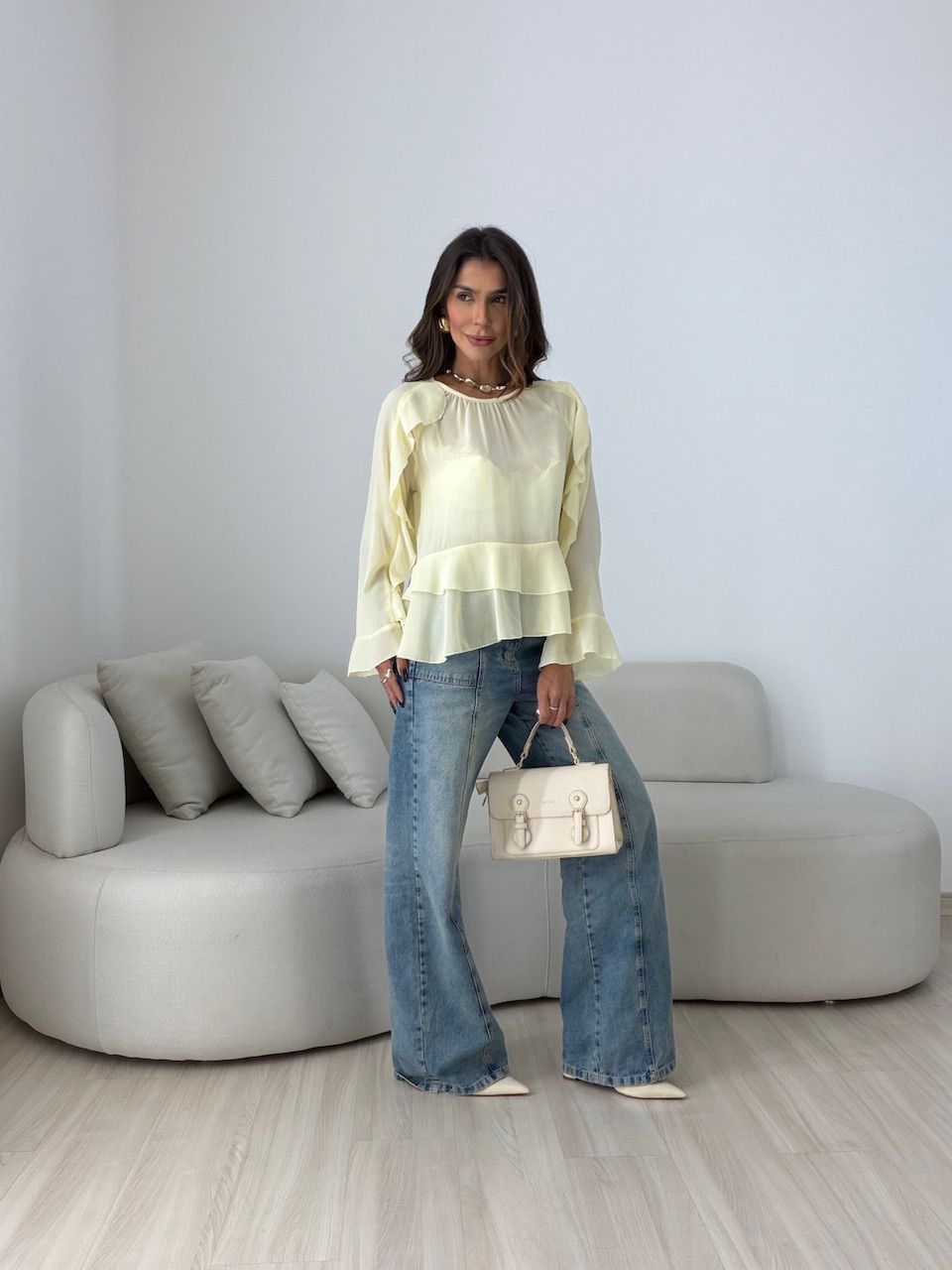 BATA ANA FLÁVIA PEPLUM YELLOW BUTTER