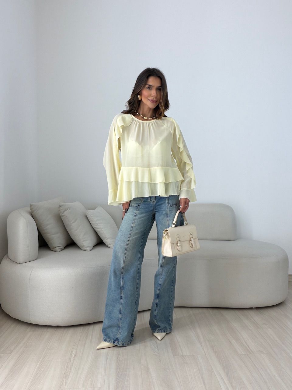 BATA ANA FLÁVIA PEPLUM YELLOW BUTTER