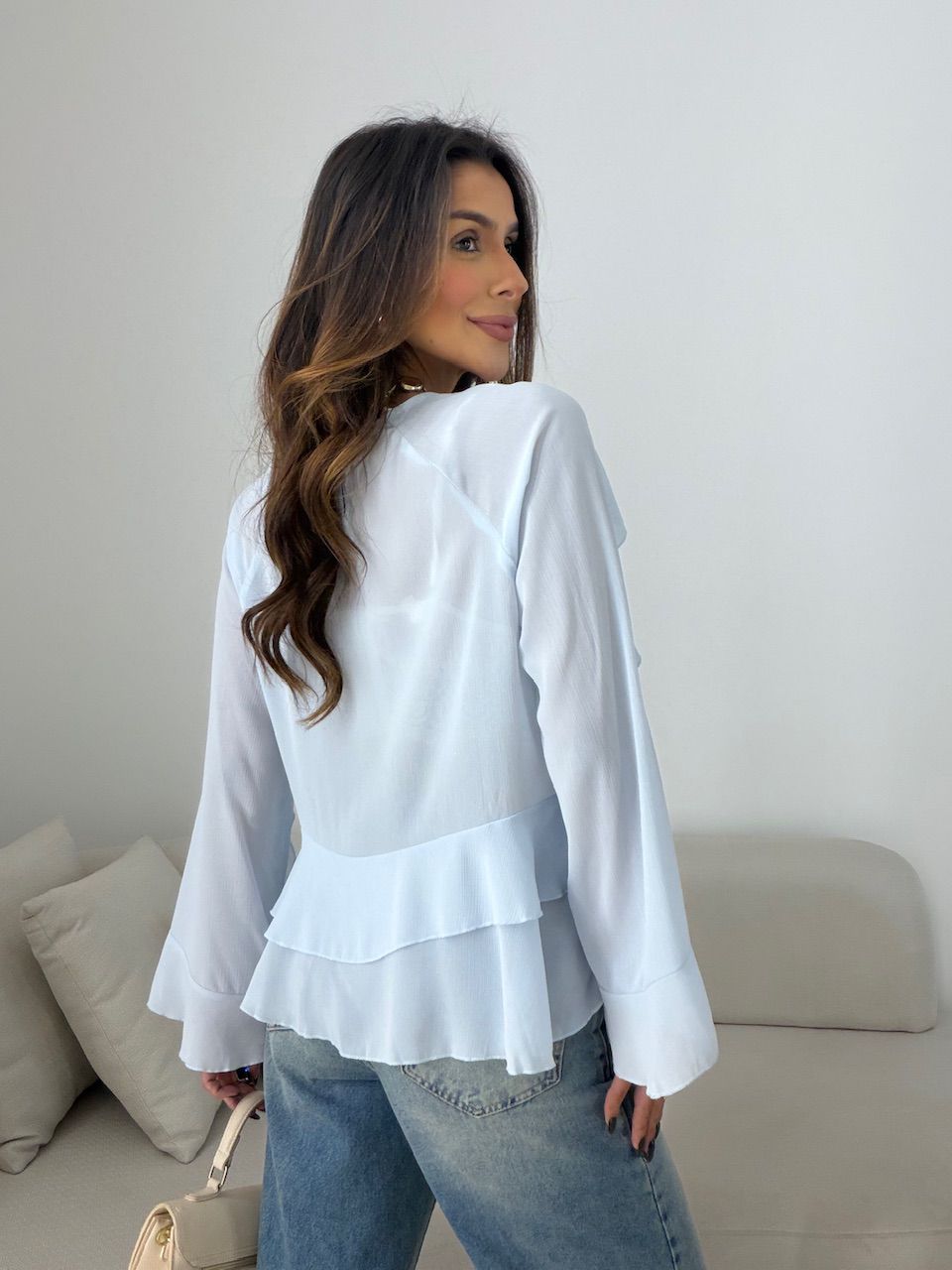 BATA ANA FLÁVIA PEPLUM BABY BLUE