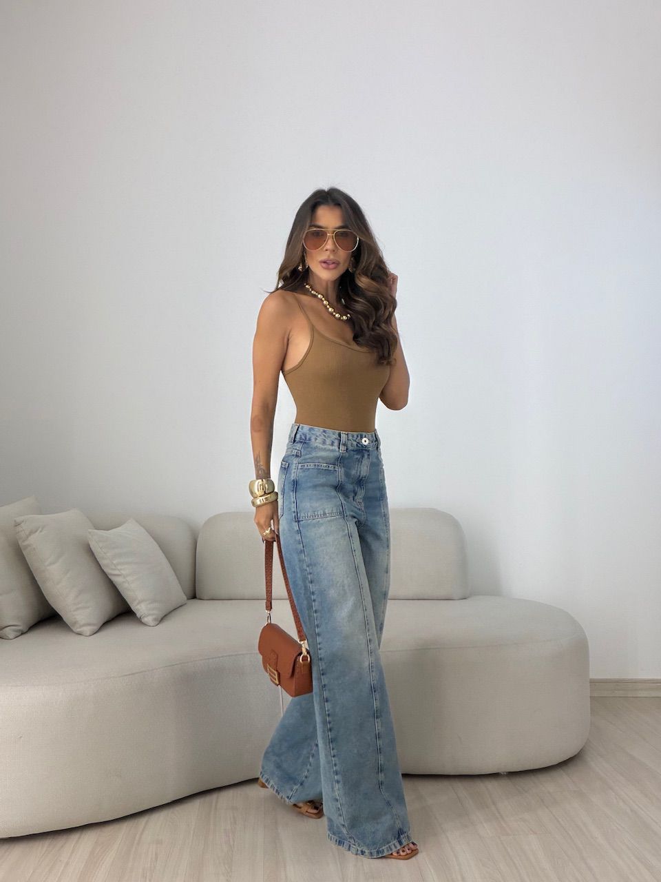 BODY ANA RITA ALCINHA MARROM