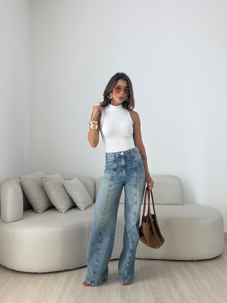 BLUSA LÍGIA CAVADA OFF