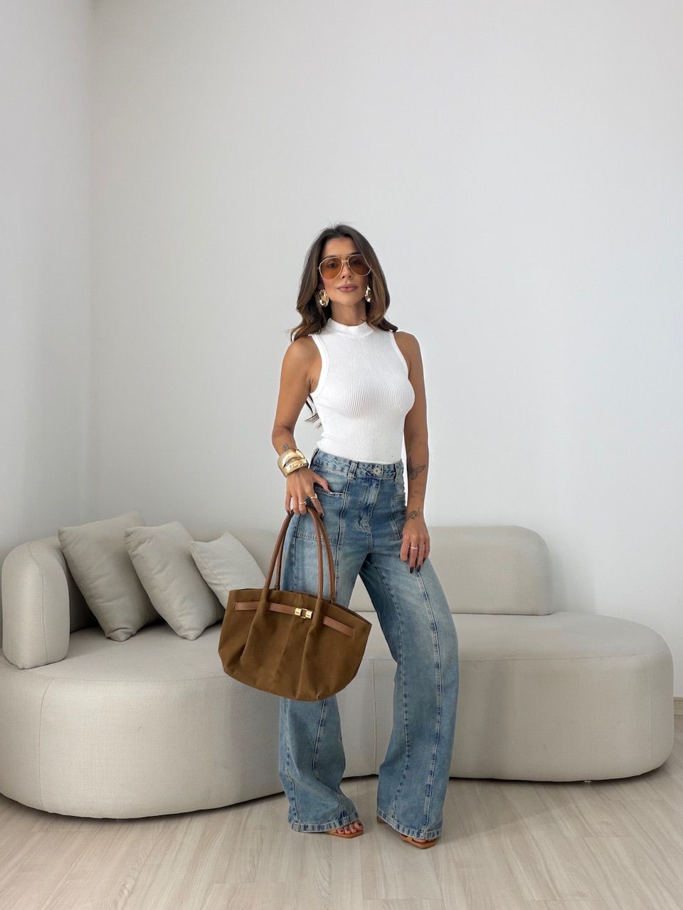 BLUSA LÍGIA CAVADA OFF