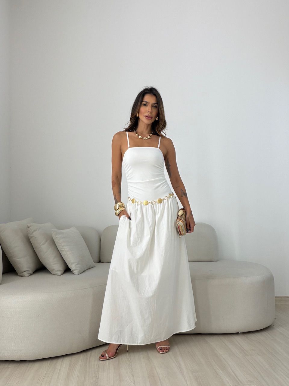 VESTIDO FLORENÇA ALCINHA OFF - 0077350048 - CAROLLA FERRARO