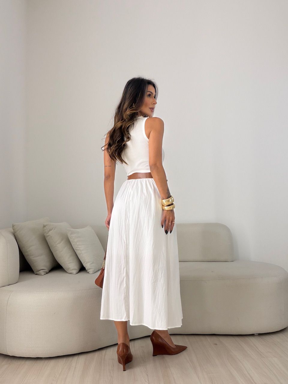 VESTIDO HORTENCIA CAVADO OFF