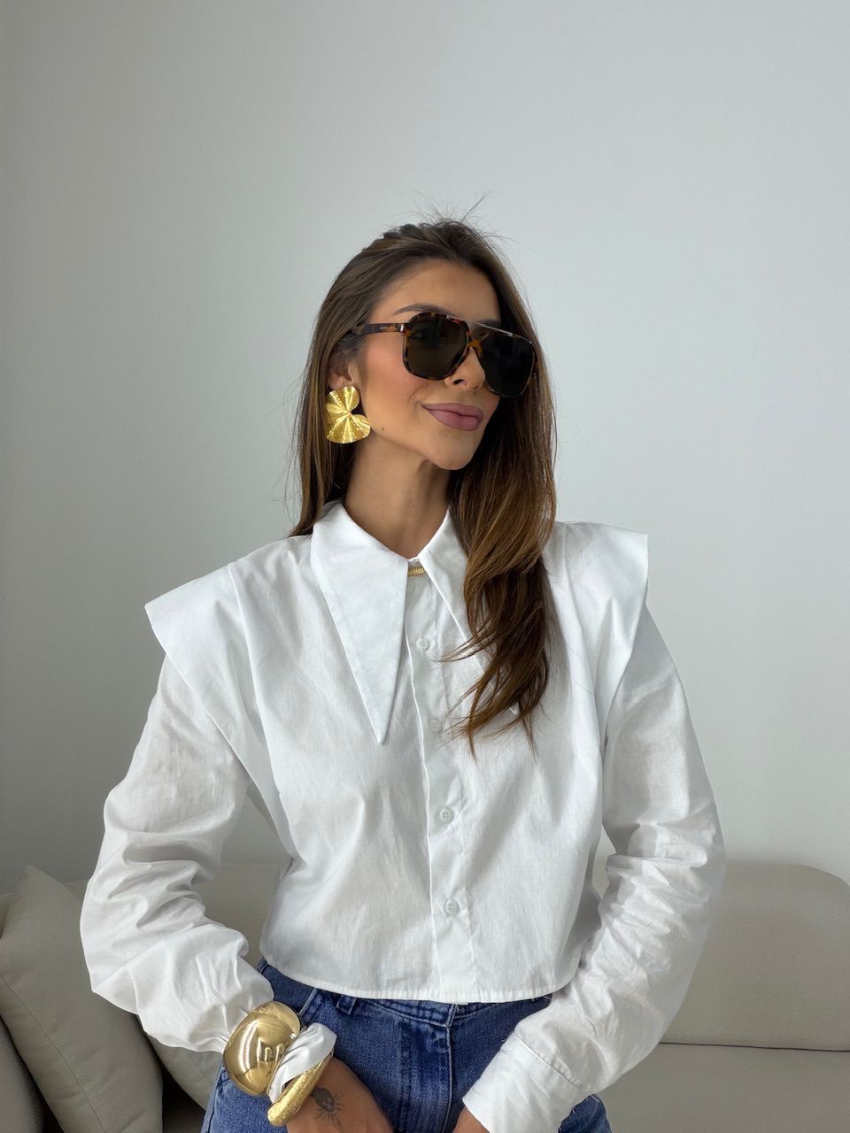 CAMISA NAYARA CROPPED OFF