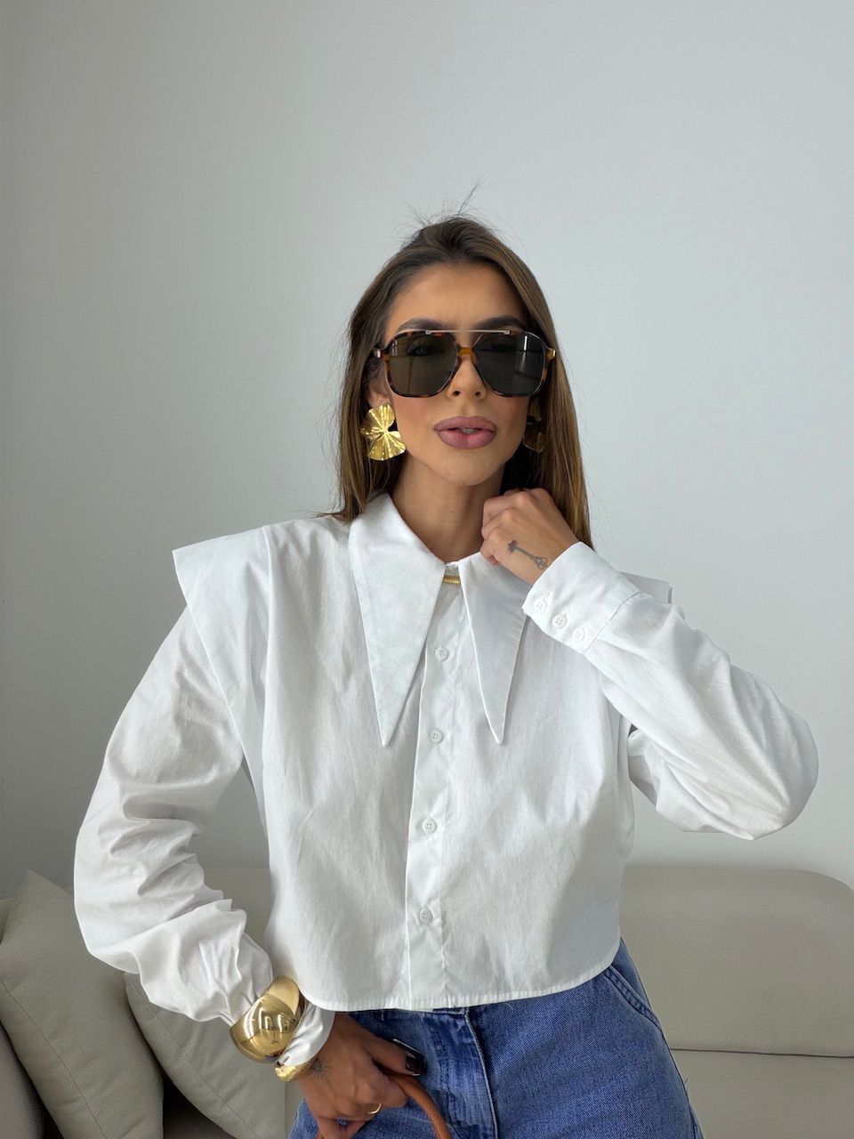 CAMISA NAYARA CROPPED OFF