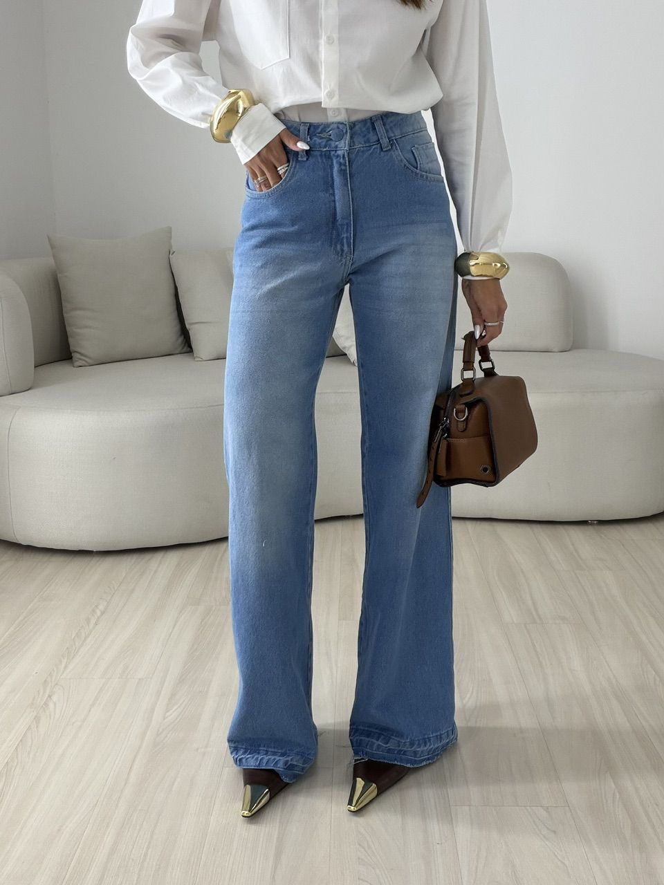 CALÇA MARLENE JEANS clara - 0080930090 - CAROLLA FERRARO