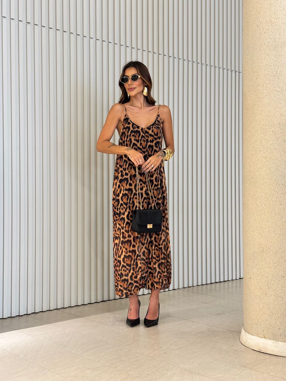 MACACÃO PENÉLOPE TULE ANIMAL PRINT