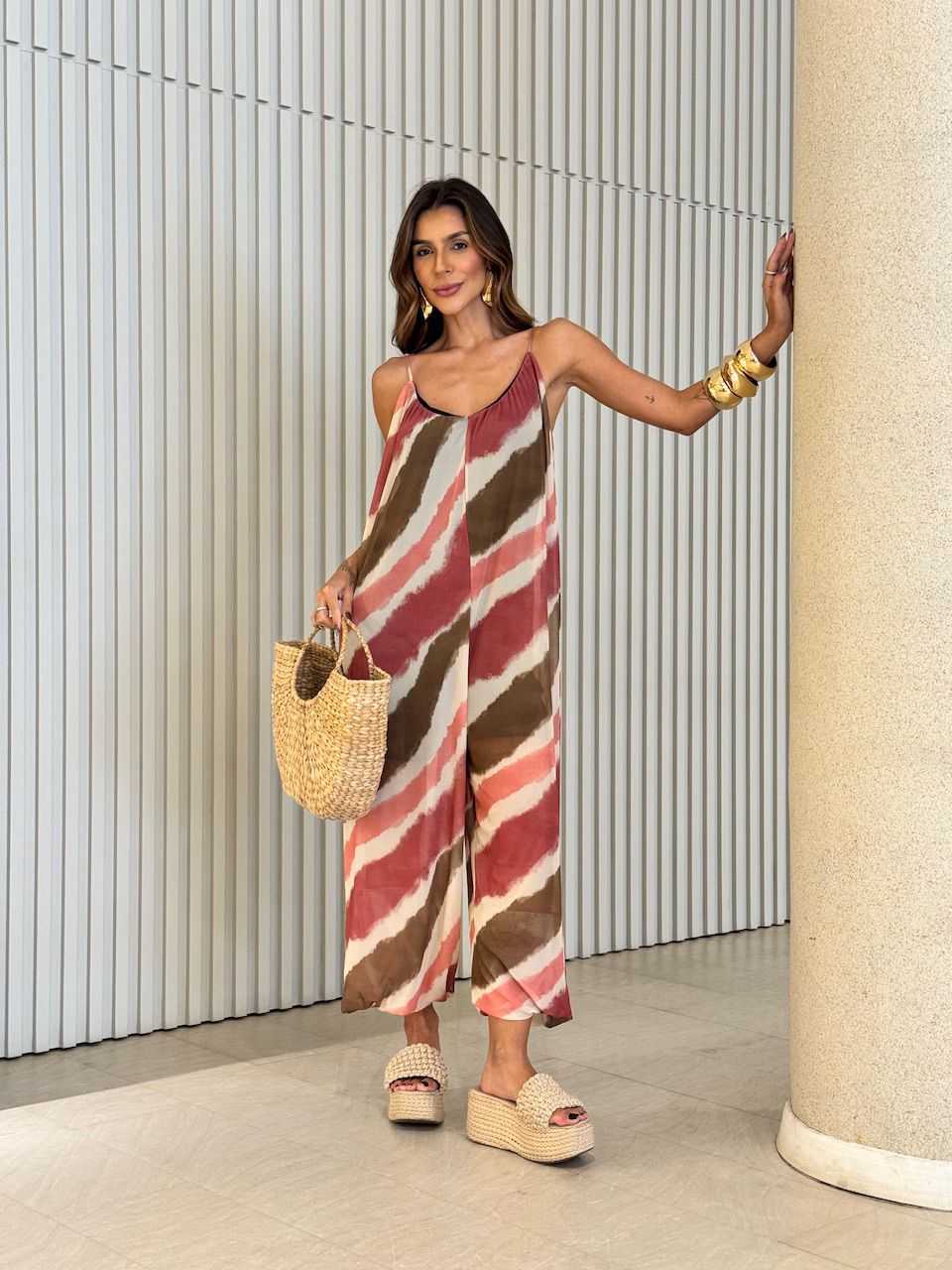 MACACÃO PENÉLOPE TULE ESTAMPADO