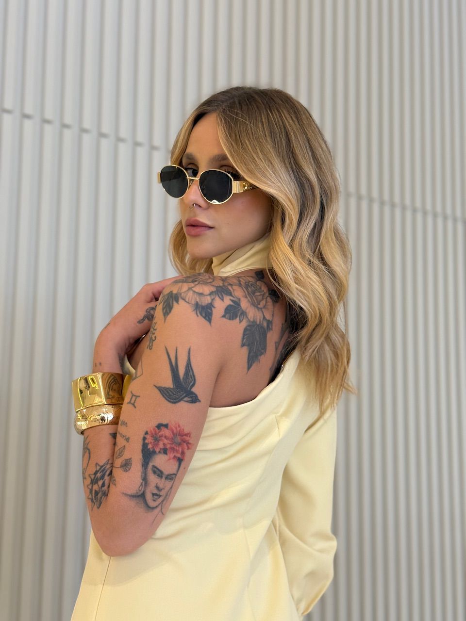 VESTIDO ARIANE NULA MANGA YELLOW BUTTER