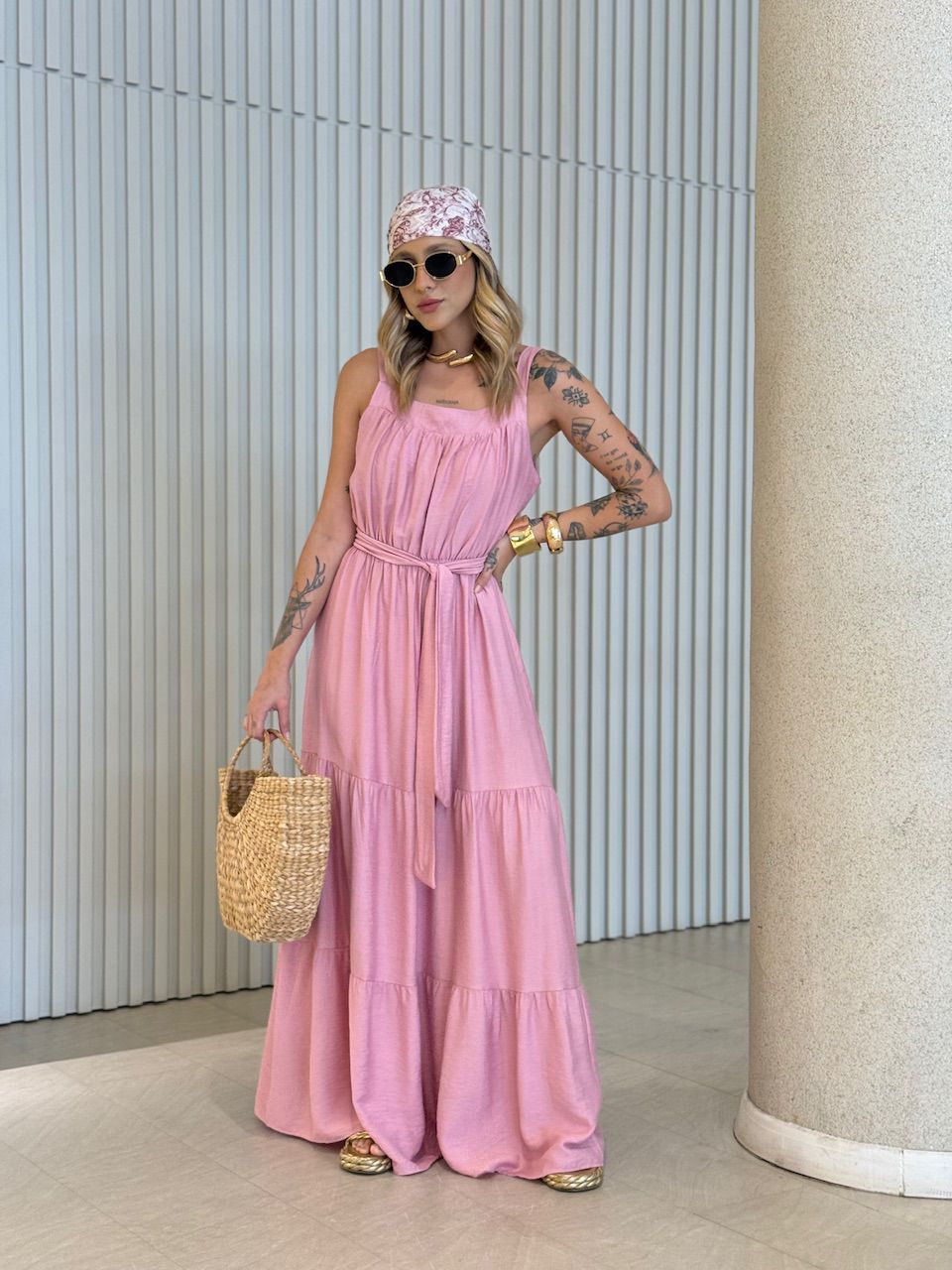 VESTIDO BRUNA AMARRAÇÃO ROSÊ