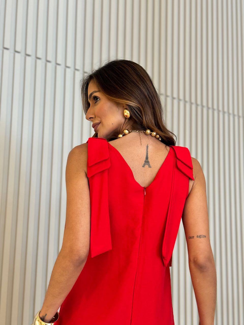 VESTIDO JULLY CURTO VERMELHO