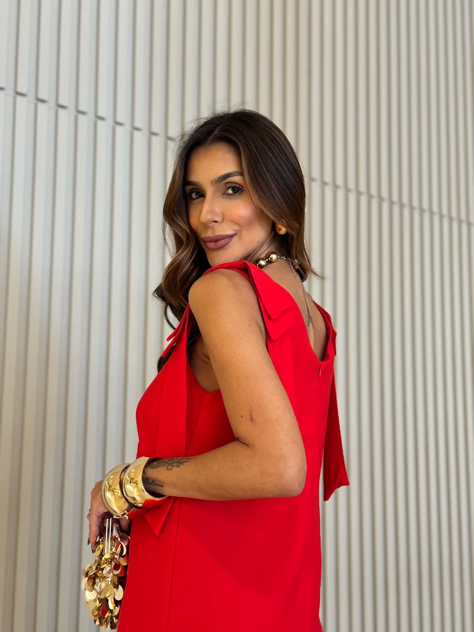 VESTIDO JULLY CURTO VERMELHO