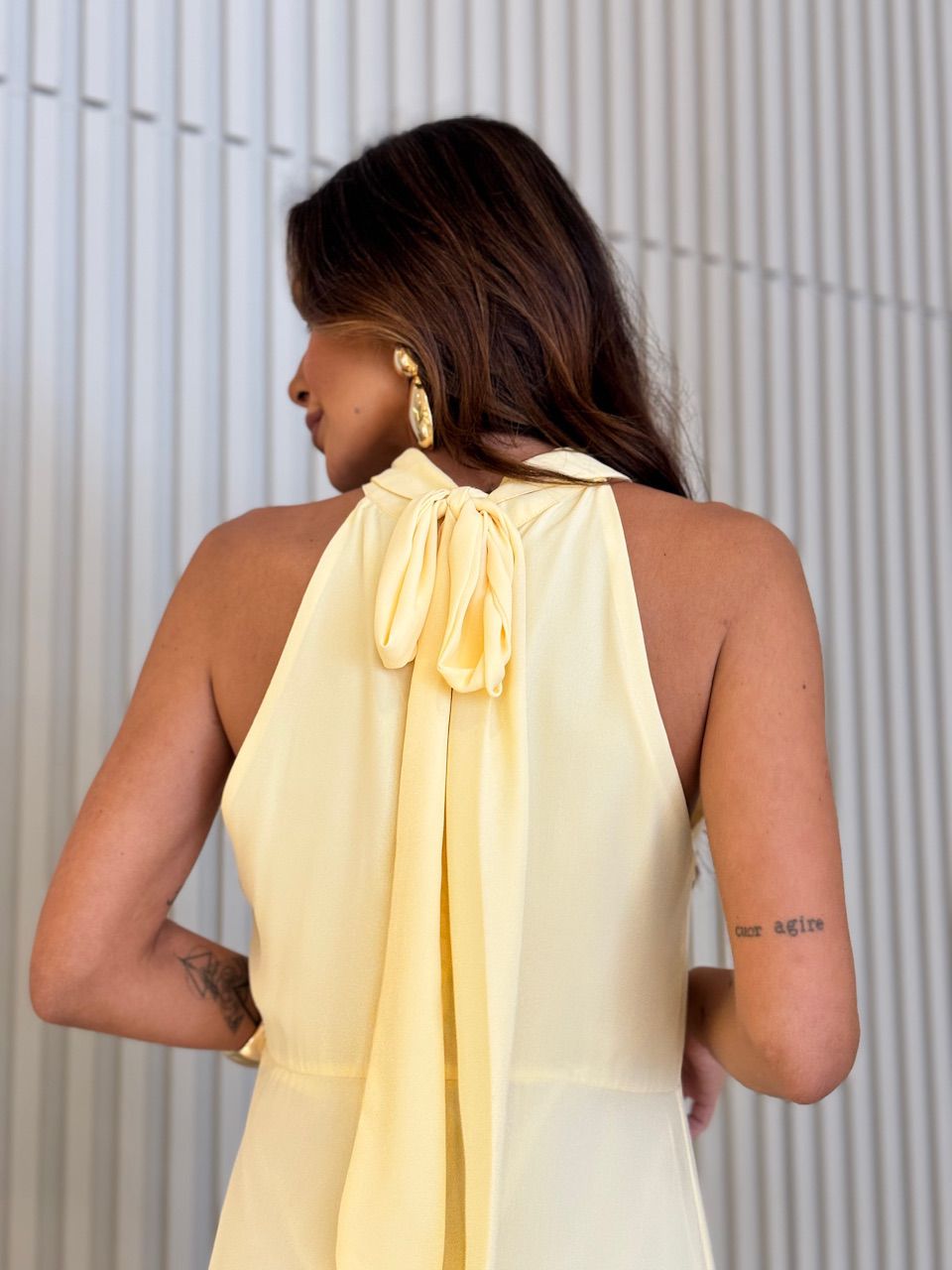 VESTIDO NANDA GOLA AMARELO