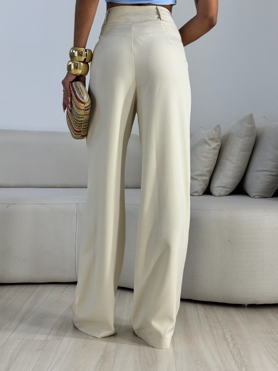 CALÇA ANA CLARA ZÍPER Areia