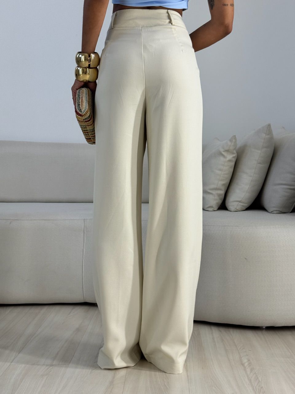 CALÇA ANA CLARA ZÍPER Areia